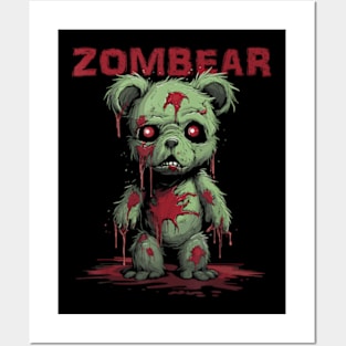 Zombear Bear Halloween Women Men Zombear Stuff Posters and Art